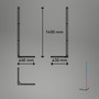 Stojací lampy - BRILO 1203015 RGBIC LED stojanová lampa, dálkový ovladač, Gaming Deko, stmívatelné, 143 cm, časovač - BRILO - foto 5