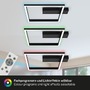Hranatá - BRILO 3736-015 RGB CCT LED stropní svítidlo, 57cm, 20 W, 1800 lm, černá - BRILO - foto 5