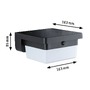 Nástěnná - P 95748 Hybrid LED venkovní nástěnné svítidlo Isleen domovní 230V + solární IP44 hranaté 163x163mm 3000K 2,3W 230V černá - PAULMANN - foto 5