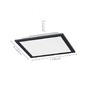 Hranatá - LD 14754-18 FLAT LED stropní svítidlo hranaté v černé s nastavitelou barvou světla a funkcí stmívání 2700-5000K - LEUCHTEN DIREKT / JUST LIGHT - foto 5