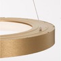 Kruhová - NV 9453454 Závěsné svítidlo RANDO THIN kartáčovaný zlatý hliník a akryl LED 50W 230V 3000K IP20 stmívatelné - NOVA LUCE - foto 5