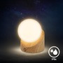 Stolní lampy dekorační - BRILO 7561011 Sora Mini LED stolní lampička bezdrátová IP54, stmívatelné, dotykový vypínač, imitace dřeva - BRILO - foto 5