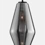 Kónická - NV 9724101 Závěsné svítidlo VEIRO chromové sklo / černý kov / černý kabel E27 1x12W 230V IP20 bez žárovky - NOVA LUCE - foto 5