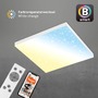 Hranatá - BRILO 7382-016 Hvězdné nebe CCT svítidlo LED panel, 45cm, 24 W, 2500 lm, bílé - BRILO - foto 5