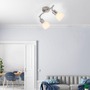 Bodová - LD 11952-55 KARO Stropní svítidlo, barva ocel, 2x E14, skleněné stínidlo, IP20 - LEUCHTEN DIREKT / JUST LIGHT - foto 5