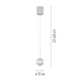 Subtilní - LD 14990-16 Kolekce Schöner Wohnen LED závěsné svítidlo LINI, bílá, Comfort Lift, 3000K - JUST LIGHT - foto 5