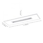 Hranatá - LD 11647-16 RECESS LED stropní svítidlo hranaté v bílé s nastavitelnou teplotou barvy a dálkovým ovladačem RGB+3000-5000K - LEUCHTEN DIREKT / JUST LIGHT - foto 5