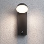 Nástěnná - P 94739 LED venkovní nástěnné svítidlo Puka IP44 kruhové 110x125mm 3000K 8,5W 230V antracit hliník - PAULMANN - foto 5