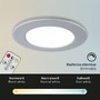 Kruhová - BRI 7034-034 CCT LED vestavná svítidla sada, pr.9,2 cm, 3x LED, 4,8 W, 450 lm, matný chrom - BRILONER - foto 5