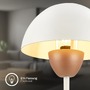 Stolní lampy dekorační - BRILO 7591011 Gryde na noční stolek - s vypínačem, E14 patice, max. 25W, kávová / světlešedá - BRILO - foto 5