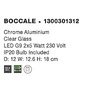 Dekorativní - NV 1300301312 Nástěnné svítidlo BOCCALE chromovaný hliník čiré sklo G9 2x5W IP20 vč. žárovky - NOVA LUCE - foto 5