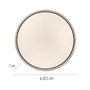 Kruhová - LD 14593-16 Kolekce Schöner Wohnen LED stropní svítidlo TAVOLI bílá, kruhové průměr 28,5cm, stmívatelné, dálkový ovladač, 2700-6500K - JUST LIGHT - foto 5