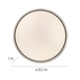 Kruhová - LD 14593-18 Kolekce Schöner Wohnen LED stropní svítidlo TAVOLI, černá, kruhové průměr 28,5cm, stmívatelné, dálkový ovladač, 2700-6500K - JUST LIGHT - foto 5