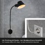 S ramenem - BRI 2089015 Noční lampička 55 cm 1x E27 10W černá - BRILONER (2089-015) - foto 5
