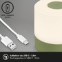 Na stůl - BRILO 7461019 LED nabíjecí stolní lampa, 7 cm, 2W, 150lm, zelená - BRILO - foto 5