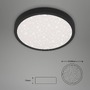 Kruhová - BRILO 3071-015 LED stropní svítidlo hvězdné nebe, pr. 38 cm, 24 W, 3000 lm, černá - BRILO - foto 5
