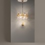Dekorativní - M MOD007PL-08G Závěsné svítidlo Aster 8x40W zlatá sklo designové - MAYTONI - foto 5