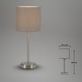 Stolní lampy dekorační - BRILO 7002-011 Stolní lampa, max. 25 W, 38,5 cm, taupe - BRILO - foto 5