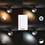 SmartHome Paul Neuhaus - PH 50471/30/P6 Hue White Ambiance Bodové svítidlo Philips Buckram BT 50471/30/P6 LED GU10 1x5W 350lm 2200-6500K 230V, černé s dálkovým ovladačem a Bluetooth - PHILIPS HUE (915005919501) - foto 5