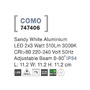 Nástěnná - NV 747406 Venkovní nástěnné svítidlo COMO bílý hliník LED 2x3W 3000K 220-240V nastavitelný úhel 0-90st. IP54 - NOVA LUCE - foto 5