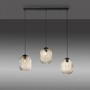 Vícečetná - PN 2001-27 SHITAKE LED závěsné svítidlo, 3 ramenné, barva jantar, retro styl, skleněné stínidlo - PAUL NEUHAUS - foto 5