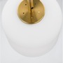 Koule - NV 9624065 Závěsné svítidlo LATO opálové sklo antický mosazný kov černý kabel E14 1x5W 230V IP20 bez žárovky - NOVA LUCE - foto 5
