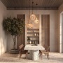Kónická - M MOD193PL-01W1 Závěsné svítidlo Roots E27 40W béžová kov designové - MAYTONI - foto 5