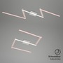 Dekorativní - BRILO 3501-018 LED stropní svítidlo, 227,2 cm, 24 W, hliník-chrom - BRILO - foto 5