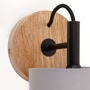 Dekorativní - BRI 2075-014 Nástěnné svítidlo pr. 12,5 cm 1x E14 25W šedá - BRILONER - foto 5