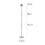 Stolní lampy dekorační - LD 19245-43 Kolekce Schöner Wohnen LED stojací svítidlo na baterie BELLIES, inspirováno květy, nabíjecí, přes USB, 3000K - JUST LIGHT - foto 5