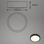 Kruhová - BRILO 3700015 LED přisazené svítidlo pr. 28 cm, 16 W, 2000 lm, černá (starý kód: BRILO 3700-015) - BRILO - foto 5
