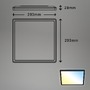 Hranatá - BRILO 7081015 Slim CCT svítidlo LED panel, 29,3 cm, 18 W, černá (starý kód: BRILO 7081-015) - BRILO - foto 5
