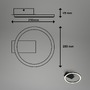 Kruhová - BRILO 3778015 LED stropní svítidlo, 21 cm, 5W, 500lm, černá - BRILO - foto 5