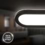 Koupelnová - BRI 2193015 Pil svítidlo k zrcadlu - 10W, 1200lm, LED, přímé a nepřímé osvětlení, 35cm, neutrální bílá, černá - BRILONER - foto 5