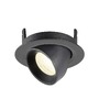 Kruhová - LA 1010065 NUMINOS® GIMBLE XS Stropní vestavné svítidlo, 4000 K, 40°, IP20, kulaté, černá - BIG WHITE (SLV) - foto 5