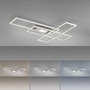 Hranatá - LD 14693-55 Svítdlo stropní ASMIN LED stříbrná barva, 99x29cm, hranaté, stmívatelné, downlight+sidelight 2700-5000K - LEUCHTEN DIREKT / JUST LIGHT - foto 5