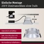 Koupelnová - P 98203 LED vestavné svítidlo 3-krokové-stmívatelné Cole Coin 6ks sada IP44 kruhové 88mm Coin 6x6W 230V stmívatelné 2700K stříbrná mat - PAULMANN - foto 5