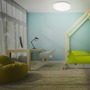 Kruhová - BRILO 3226-016 LED stropní svítidlo hvězdné nebe, pr. 48 cm, 24 W, bílé - BRILO - foto 5