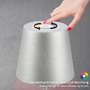 Stolní lampy dekorační - BRILO 7507014 Kiki stolní lampička bezdrátová, dotykový vypínač, pestrobarevné RGB+W světlo, nastavitelná výška, matný chrom - BRILO - foto 5