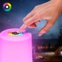 Stolní lampy dekorační - BRILO 7554014 Nubsi stolní lampička - 2,8W, 280lm, nabíjecí, LED, stmívatelné, RGB+W, matný chrom - BRILO - foto 5