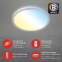 Kruhová - BRILO 3064-014 LED CCT Smart stropní svítidlo pr. 33,3 cm 24W 2500lm chrom - BRILO - foto 5