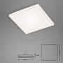 Hranatá - BRILO 7378-016 Bezrámečkový LED panel, 29,5 cm, 1600 lm, 12 W, bílé - BRILO - foto 5