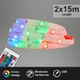 Dekorační - BRILO 2323540 BRILONER LED pásek 30m, dálkový ovladač, RGB dynamické barvy, bílý 2323540 - foto 5