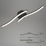 Dekorativní - BRILO 3449-015 LED nástěnné a stropní svítidlo, 55,5 cm, 12 W, černá - BRILO - foto 5