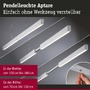 Podélná - P 78025 LED závěsné svítidlo Smart Home Zigbee 3.0 Aptare RGBW+ stmívatelné / 2x16W hliník kartáčovaný - PAULMANN - foto 5
