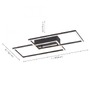 Hranatá - LD 14140-18 IVEN LED stropní svítidlo hranaté v černé s nastavitelou barvou světla a funkcí stmívání 2700-5000K - LEUCHTEN DIREKT / JUST LIGHT - foto 5