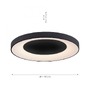 Kruhová - LD 14327-18 ANIKA LED stropní svítidlo šedé LED 60W 2700K-5000K IP20- LEUCHTEN DIREKT / JUST LIGHT - foto 5