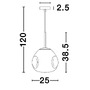 Koule - NV 9190401 Závěsné svítidlo LAVA měděný kov ručně vyrobené měděné sklo E27 1x12W 230V IP20 bez žárovky - NOVA LUCE - foto 5