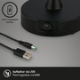 Na stůl - BRILO 7443-015 LED bateriové stolní svítidlo, pr.12,5 cm, LED modul, 3W, 350 lm, černá - BRILO - foto 5
