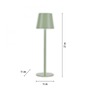 Na stůl - LD 19250-43 EURIA LED stolní lampa lakovaná zelená ochrana proti stříkající vodě na baterie 3000K - LEUCHTEN DIREKT / JUST LIGHT - foto 5